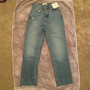 Abercrombie & Fitch Straight Curve love High Rise